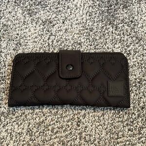HKWP Elegant Black Quilted Wallet
